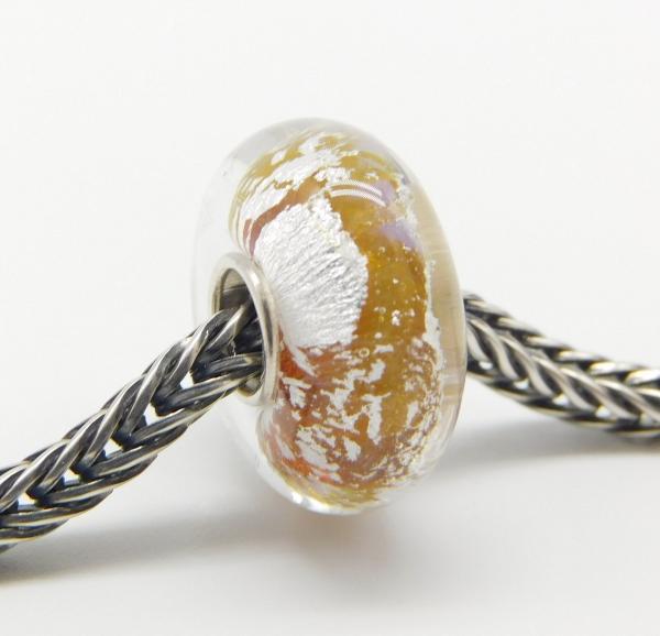 Halo Earthbead Snow - Elfbeads Glas - Originalfoto